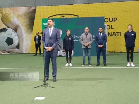 Ulu Öndərin xatirəsinə həsr olunan minifutbol turnirinin açılış mərasimi keçirilib