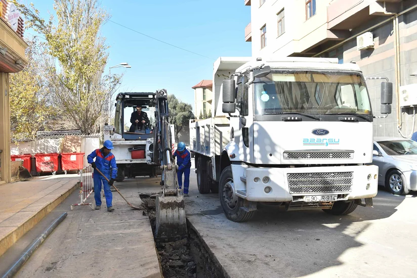 Bakıda çoxmənzilli yaşayış binalarının daxili su təchizatı sistemləri yenidən qurulur