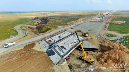 Ağdam-Füzuli avtomobil yolunun inşası sürətlə davam etdirilir