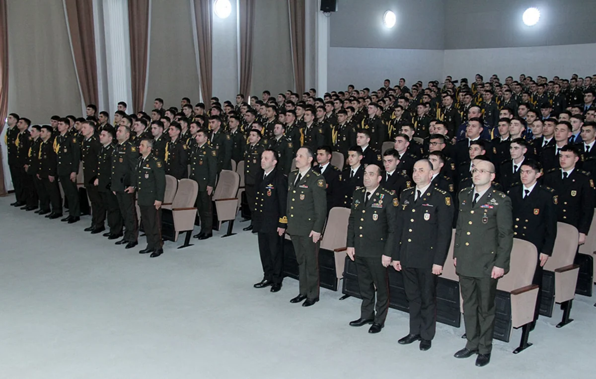 Hərbi institutun yaranmasının ildönümünə həsr olunan tədbir keçirilib