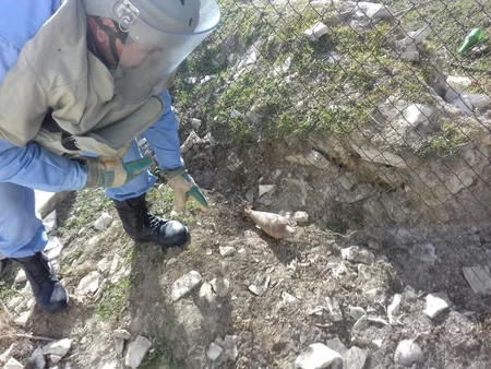 Goranboyda minaatan mərmisi tapılıb