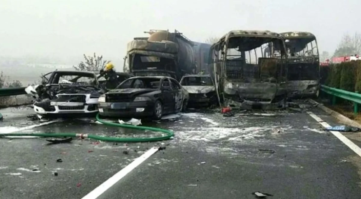 Çində zəncirvarı yol qəzası olub, 18 nəfər ölüb, 21 nəfər yaralanıb