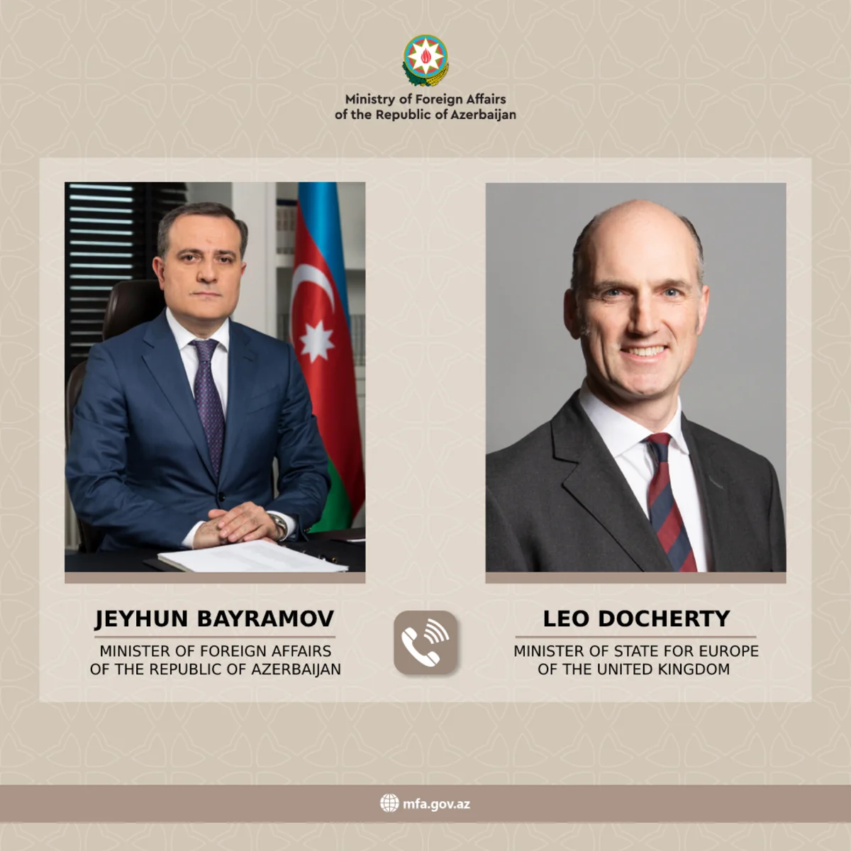 Ceyhun Bayramov britaniyalı naziri Laçın yolundakı vəziyyət və Ermənistanın təxribatları barədə məlumatlandırıb