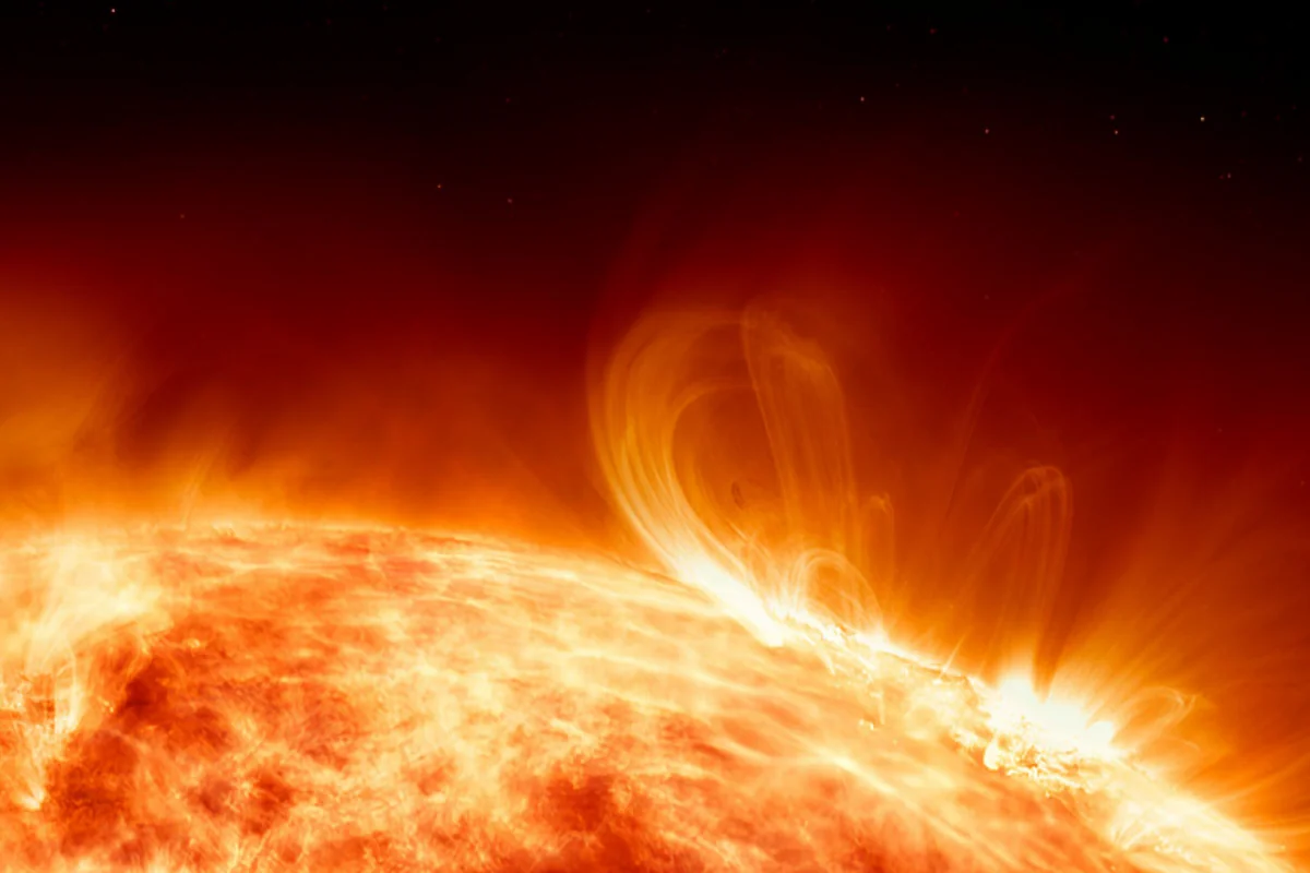 На Солнце произошла сильная вспышка