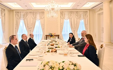 Azərbaycan Prezidentinin Albaniyanın Baş naziri ilə təkbətək və geniş tərkibdə görüşü olub - YENİLƏNİB-2