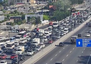 Bakının tıxaclı yolları açıqlanıb - SİYAHI