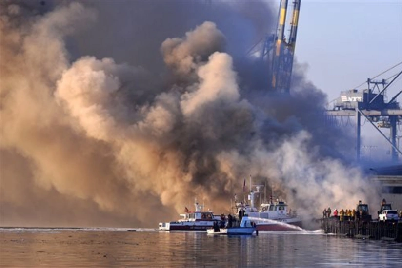 Baku: fire occurred in a ship