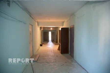 Xətai rayonunda yanan binanın bütün sakinləri evlərinə köçüb - FOTO