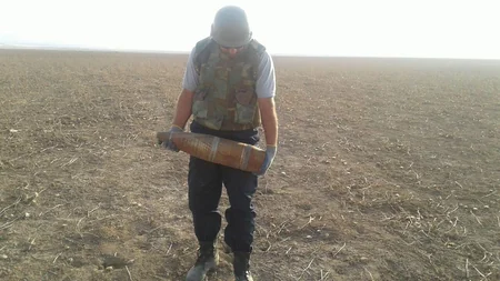 ANAMA: Tərtərdə bir ədəd 152 mm-lik partlamamış top mərmisi zərərsizləşdirilib