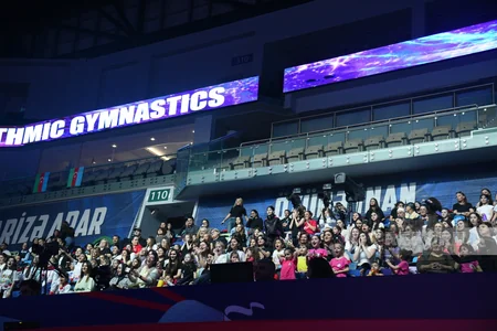 Milli Gimnastika Arenasında Avropa Kubokunun açılış mərasimi keçirilib