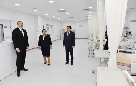Qazax Rayon Mərkəzi Xəstəxanası istifadəyə verildi - FOTO