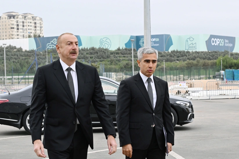 President Ilham Aliyev reviews ongoing preparations for COP29 at Olympic Stadium