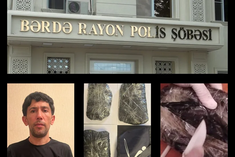 Bərdədə keçmiş məhkumdan 4 kiloqramdan çox narkotik aşkar edilib