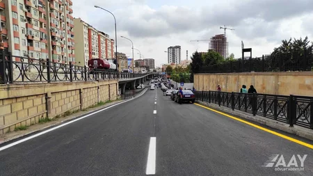 Bakının Rövşən Cəfərov küçəsi təmir olunub