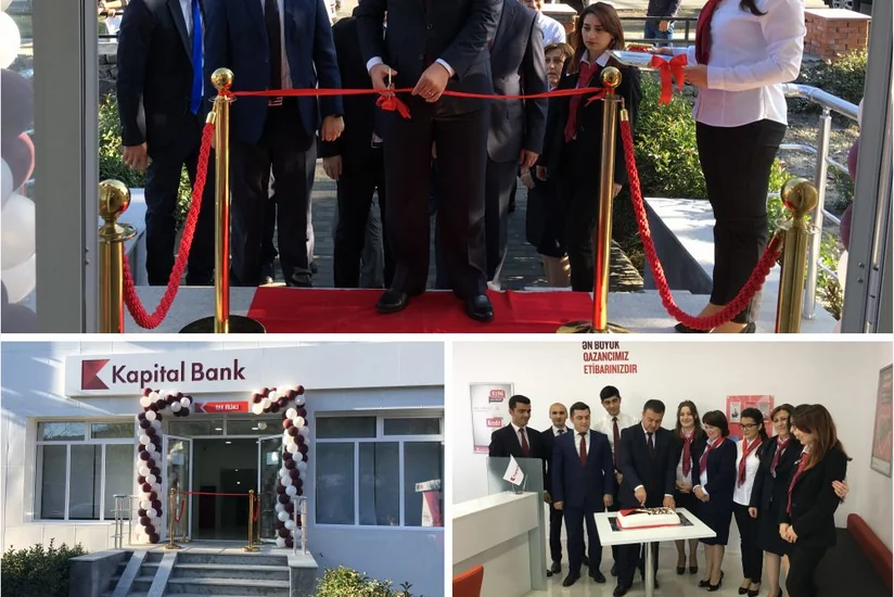 “Kapital Bank”ın yenilənmiş Qax filialı istifadəyə verilib