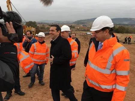 Yunanıstanın baş naziri TAP-ın tikinti sahəsinə baş çəkib