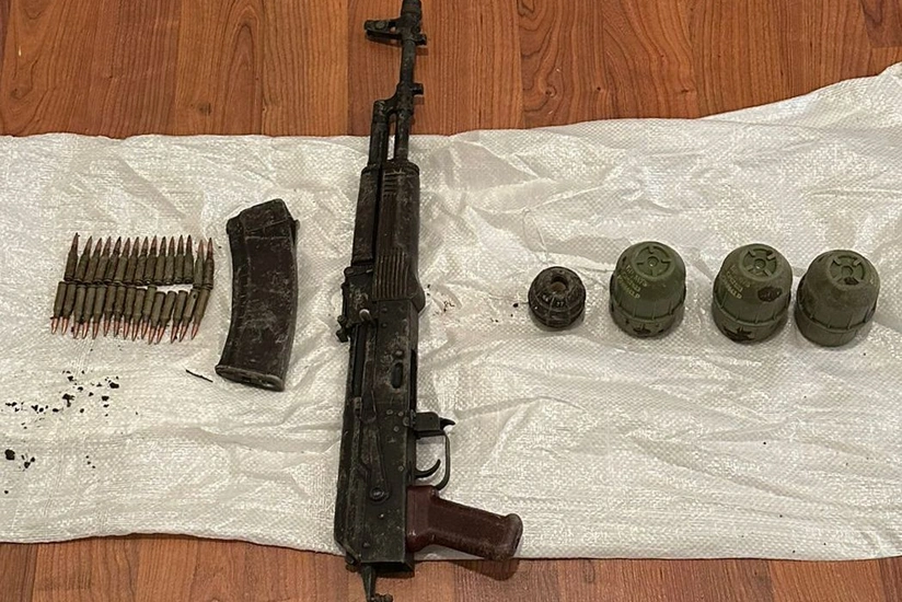 Oğuzda avtomat və qumbaralar aşkarlanıb