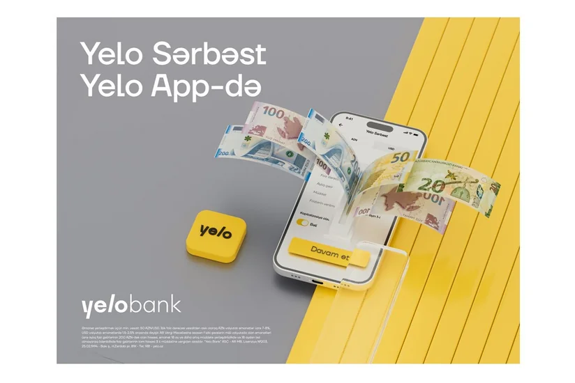 Yelo Sərbəst əmanəti artıq Yelo Appdə!