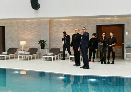 President Ilham Aliyev and First Lady Mehriban Aliyeva attend inauguration of Shabran Recreation Complex