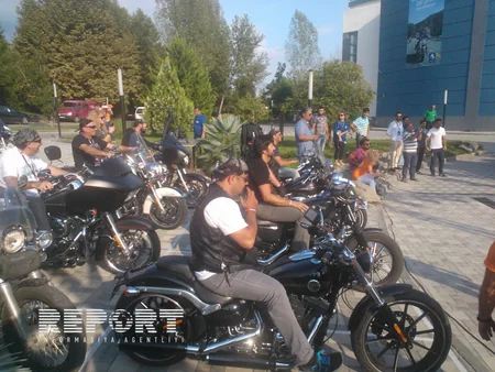 Şəkidə Beynəlxalq Moto Festivalı keçirilir - FOTO