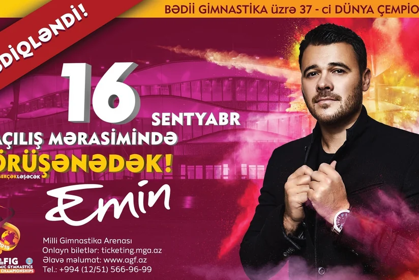 Emin Ağalarov Bakıda bədii gimnastika üzrə dünya çempionatının açılış mərasimində çıxış edəcək
