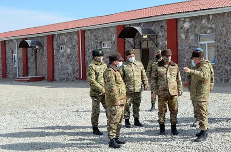 Zakir Həsənov Ümumqoşun Təlim Mərkəzində olub, tapşırıqlar verib