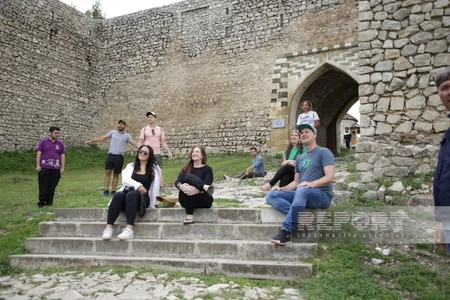 International travelers visit Shusha