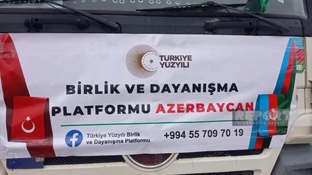 Gəncədən yardım karvanı Türkiyəyə yola salınıb