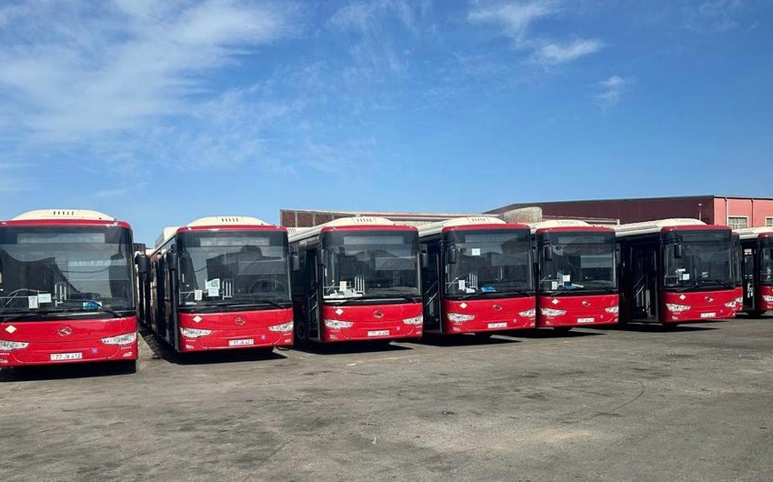 Bakıda daha bir marşrut xəttində avtobuslar yenilənir