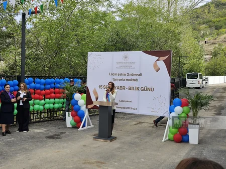 Laçında 32 ildən sonra ilk zəng çalınıb, 2 saylı məktəbdə dərslər başlayıb