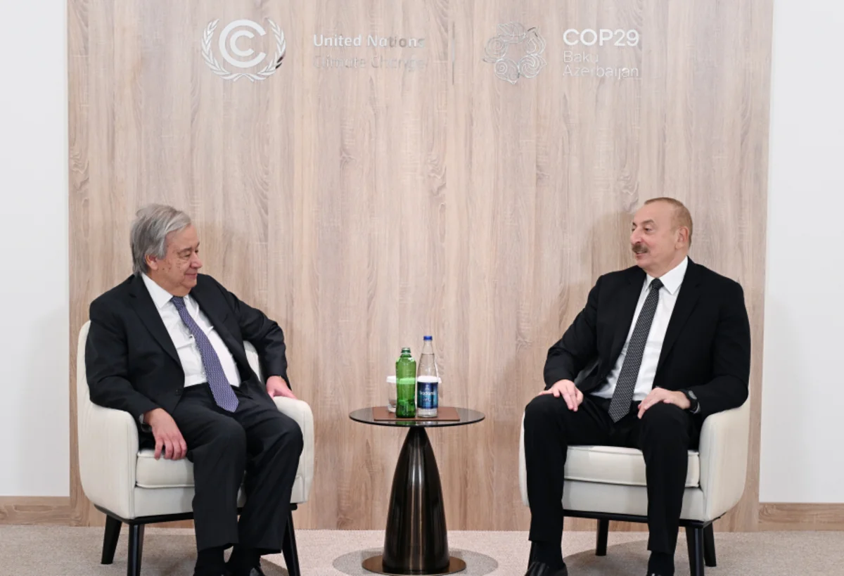 Prezident İlham Əliyev BMT-nin Baş katibi ilə görüşüb - YENİLƏNİB