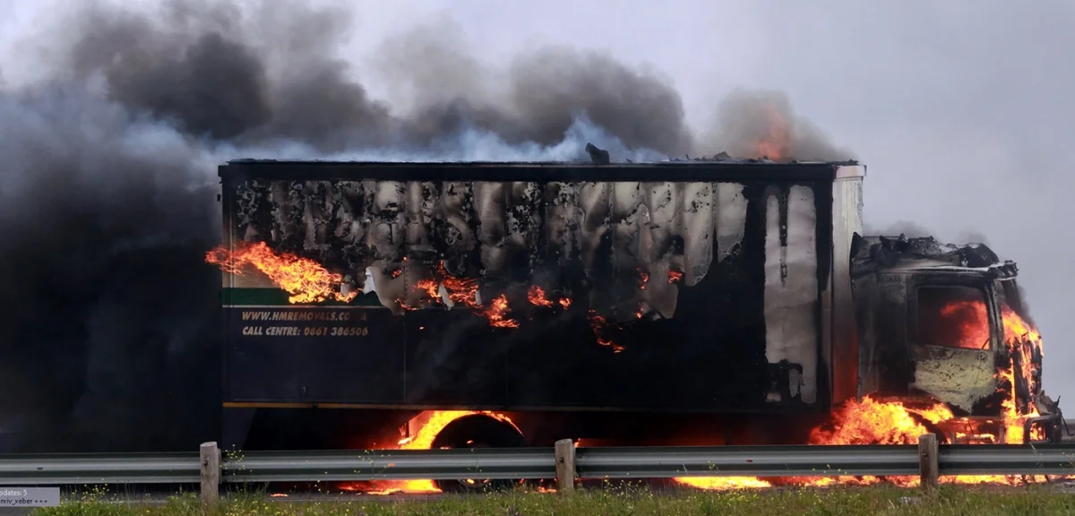 South African authorities deploy army due to massive arson of trucks with goods