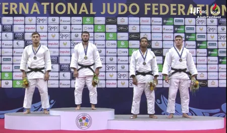 Azərbaycanın daha bir cüdoçusu Qran-Pridə gümüş medal qazanıb - FOTO