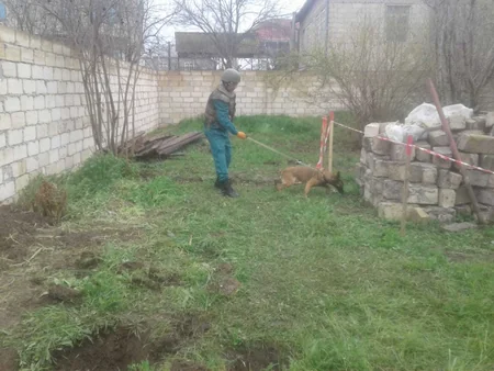 Beyləqanda 28 il əvvəl həyətə düşən mərmi tapıldı