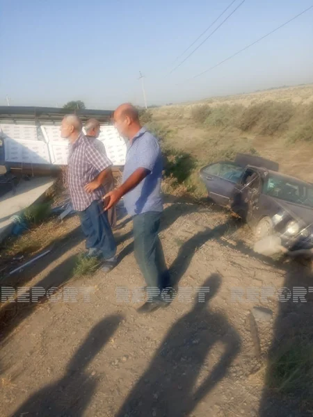 Kürdəmirdə yol qəzası baş verib, xəsarət alan var