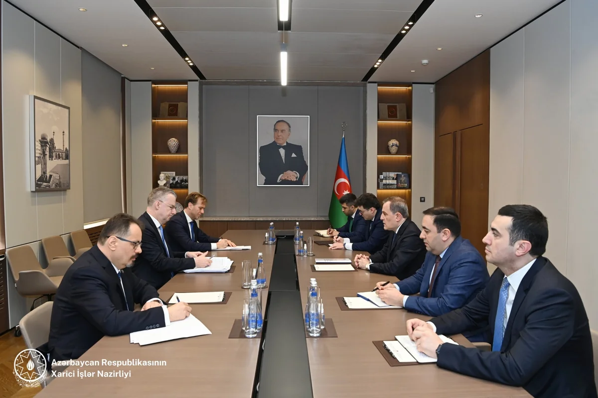 Jeyhun Bayramov, Dirk Schuebel mull Azerbaijan-EU cooperation