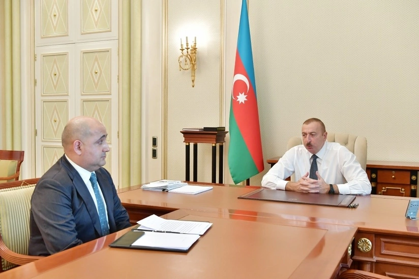 President Ilham Aliyev received Israfil Mammadov in connection with his appointment to new post