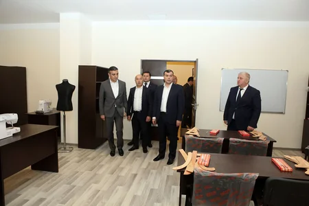Sosial müdafiə naziri Gəncədə yaradılan Regional Peşə Tədrisi Mərkəzində olub