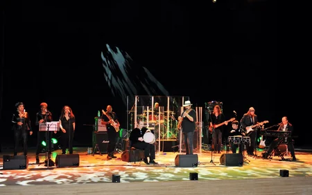 Steven Seagal gives concert at Heydar Aliyev Center