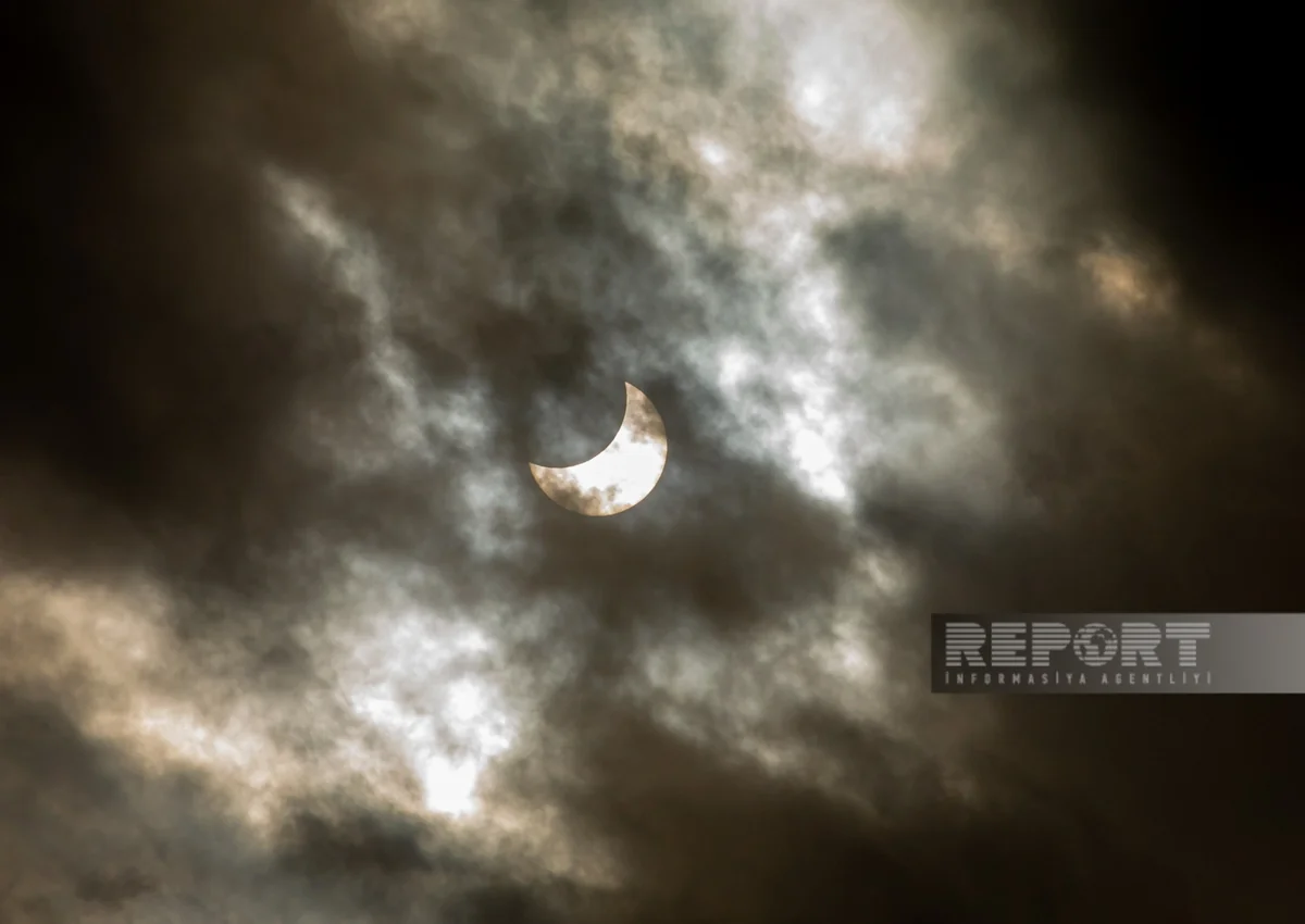 İlin ikinci Günəş tutulması başa çatıb - FOTOREPORTAJ - YENİLƏNİB-2