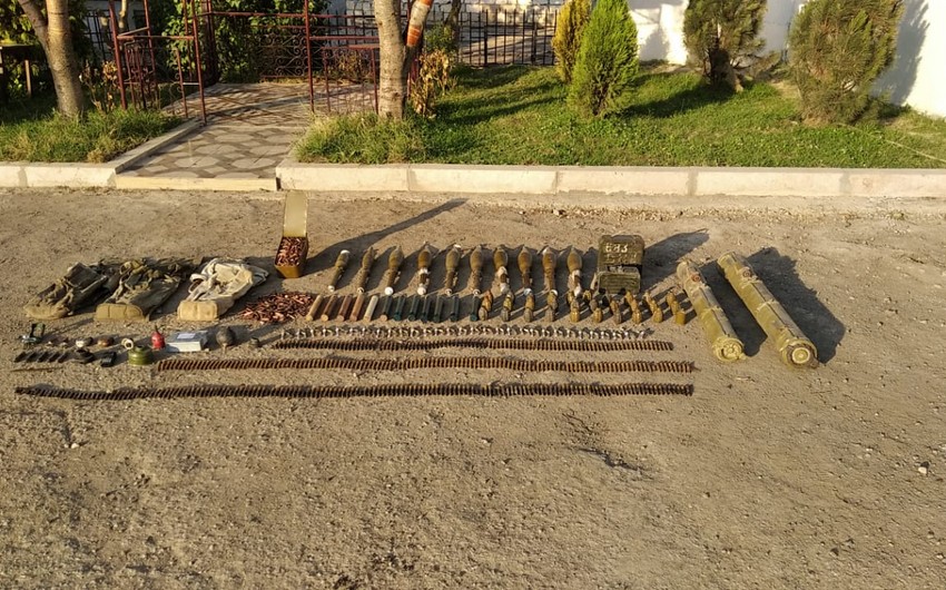 Şuşada döyüş sursatları aşkarlandı