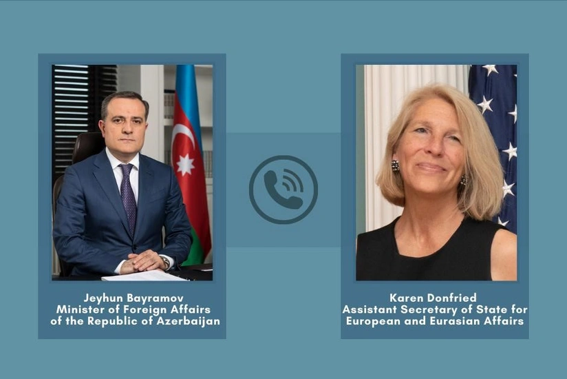 Azerbaijani foreign minister, US Assistant Secretary of State speak on the phone