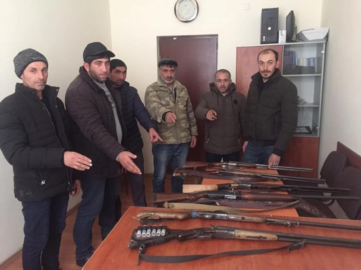 Daşkəsəndə qanunsuz ov edən 6 nəfər saxlanılıb
