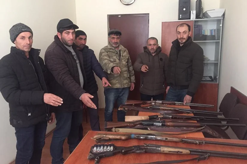 Daşkəsəndə qanunsuz ov edən 6 nəfər saxlanılıb
