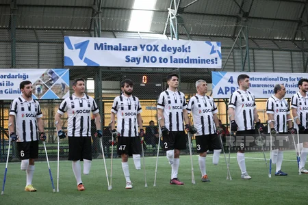 Bakı Olimpiya Stadionunda Qarabağ və Neftçi amputant futbol komandalarının oyunu keçirilib