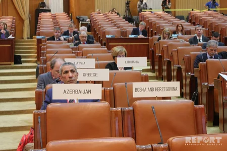 Azərbaycanlı deputat NATO PA-nın komitə iclasında Ermənistanın işğalçı siyasətindən söz açıb - FOTO