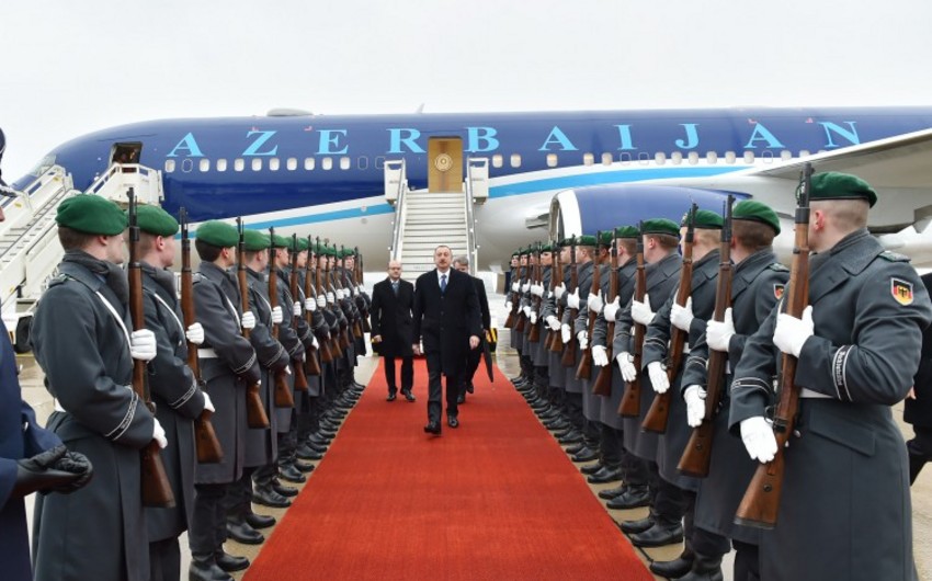 ​Prezident İlham Əliyev Almaniyaya işgüzar səfərə gedib