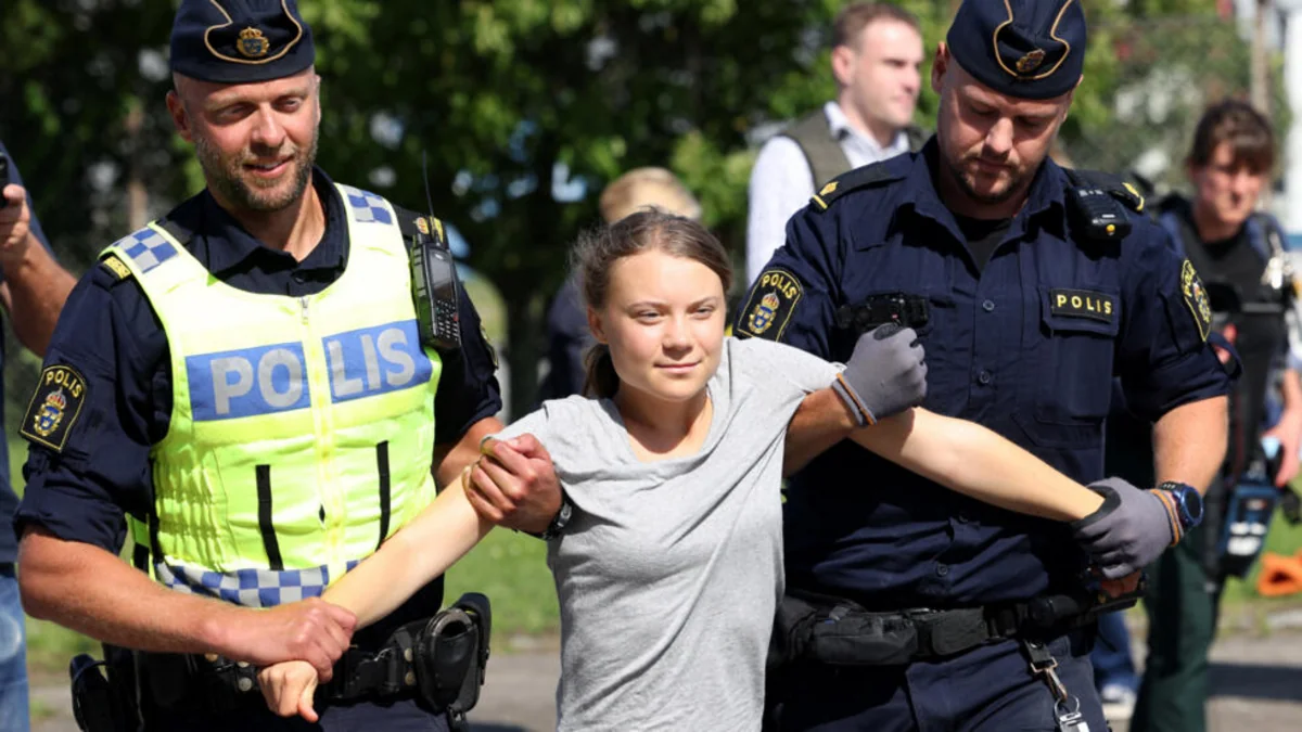 Qreta Tunberq Kopenhagendə anti-İsrail aksiyası zamanı saxlanılıb