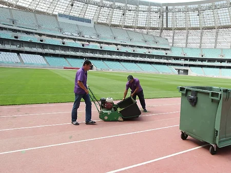 Bakı Olimpiya Stadionu Azərbaycan-İtaliya matçına hazırlanır