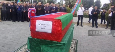 Tərtərdə Birinci Qarabağ müharibəsinin şəhidi Ədalət Əliyev dəfn edilib - YENİLƏNİB
